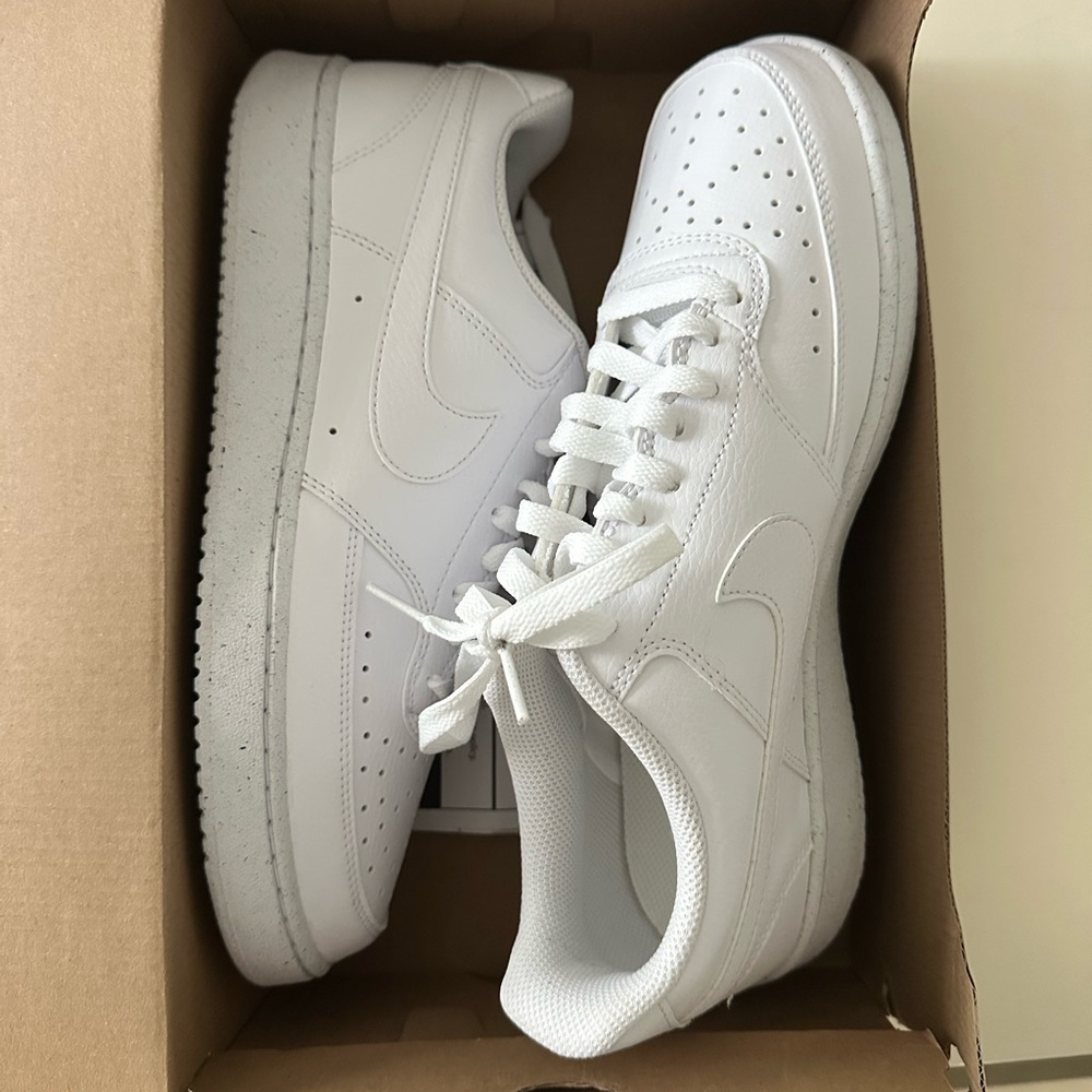 Brand New! Nike Court Vision Low White Sneakers